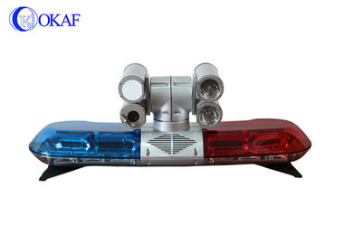 Acil Polis LED HID PTZ Kamera ile Kırmızı Ve Mavi Strobe Işık Bar IP66 LED