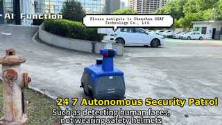 Autonomos devriye güvenlik robotu OK-ROB03
