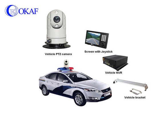 4G Araba IR Otomatik İzleme PTZ Kamera / Güçlü Mıknatıs Montajlı Güvenlik Kamera