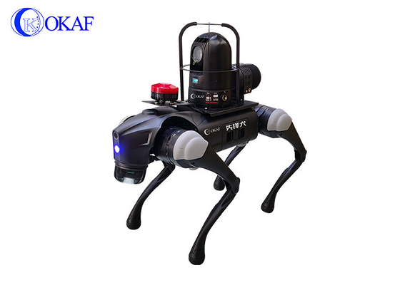 OKAF Havaalanı metro yüksek hızlı demiryolu biyolojik dört ayaklı robot köpek AI yüz tanıma devriye güvenlik robot köpeği