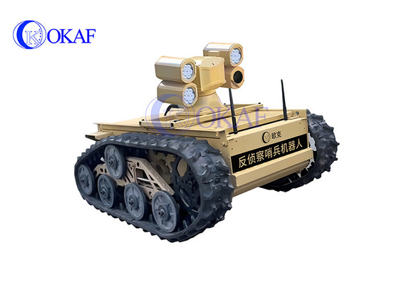 İzlenen Şasi Robot Akıllı AI PTZ Kamera Güvenlik Robot Devriyesi
