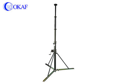 Teleskopik Mast direği 5m Crank Up İletişim Kulesi Tripod Mast