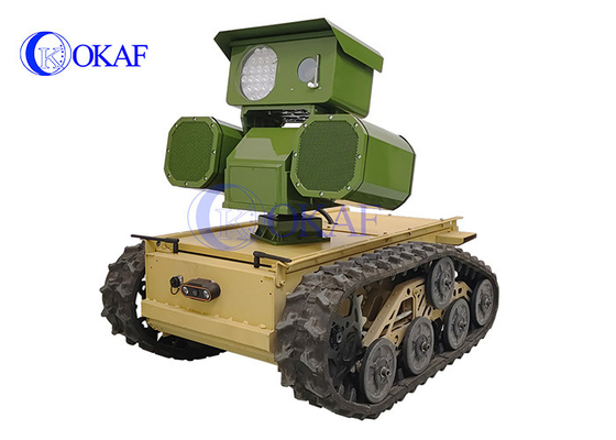 İzlenen Şasi Robot Akıllı AI PTZ Kamera Güvenlik Robot Devriyesi