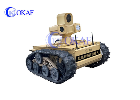 İzlenen Şasi Robot Akıllı AI PTZ Kamera Güvenlik Robot Devriyesi
