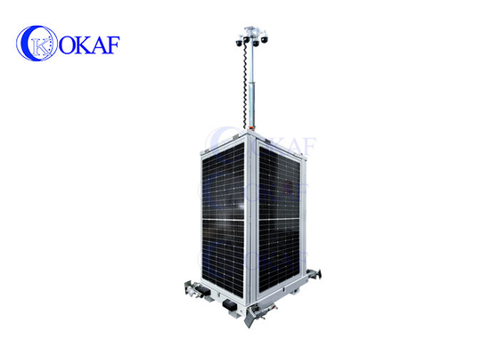 OK-PRO9 OKAF 4G WIFI GPS Mobil Güneş CCTV Güvenlik Kulesi Otopark için geçici izleme