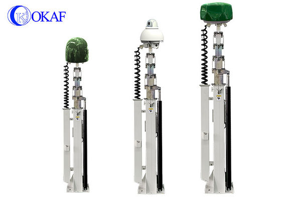 Ağır Görevli 100KG Faydalı Yük Ağırlığı Hidrolik Teleskopik Mast Radar Anten Tripod Teleskopik Mast