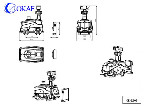 Güvenlik devriyesi Otomatik şarjlı Akıllı Robotlar Büyük Alan Fabrikası Okul Kapı Muhafızı