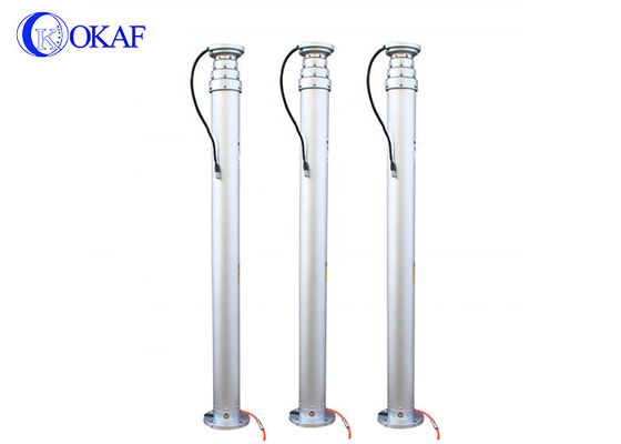 Anodizasyonlu Alüminyum Pnömatik Teleskop Mast 4.2M 5.7M