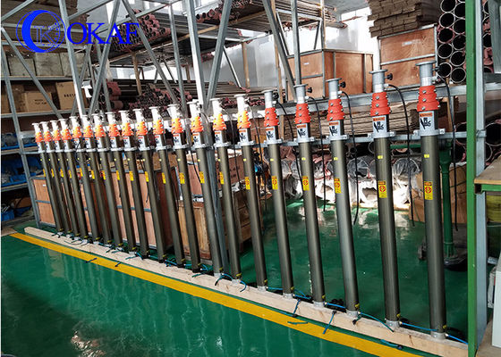 Anodizasyonlu Alüminyum Pnömatik Teleskop Mast 4.2M 5.7M
