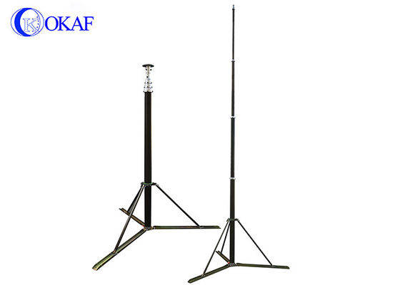 Anodizasyonlu Alüminyum Pnömatik Teleskop Mast 4.2M 5.7M
